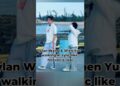 Dylan Wang & Shen Yue  walking in sync like forever is real