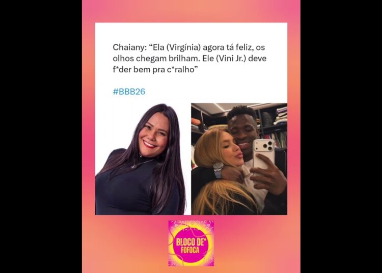 a Chaiany 😂😂.#virginia #vinijr #bbb26 #fofocas