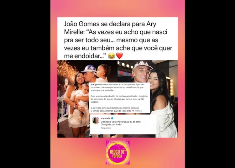 Esse casal é muito lindo ❤️😍.#joãogomes #arymirelle #fofocas