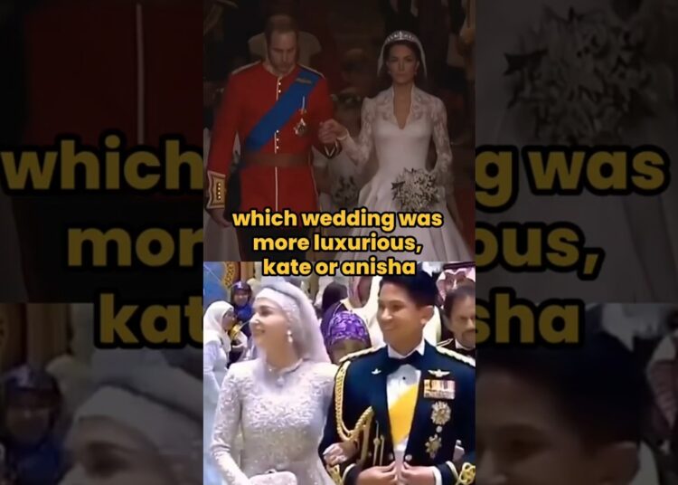 Which wedding was more luxurious, Kate_s or Anisha_s_ #kate #anisha #royal #fyp