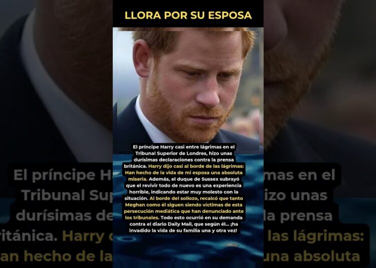 Príncipe Harry rompe el silencio: “La vida de Meghan fue una pesadilla”