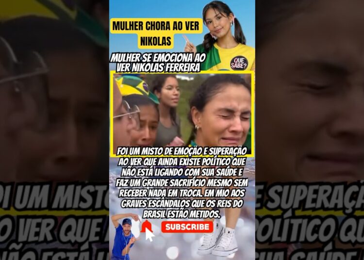 MULHER CHORA AO VER O NIKOLAS #feedshorts #ultimasnoticia #fofoca