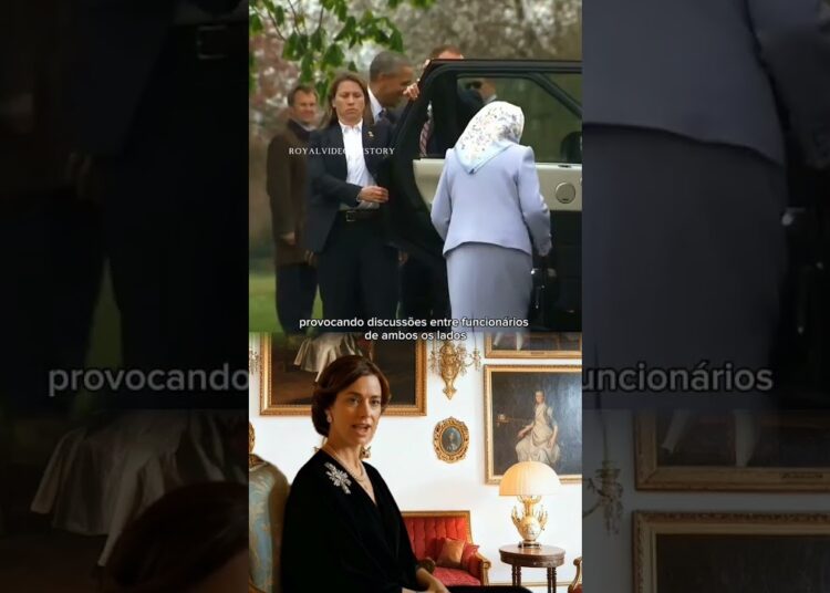 Queen Elizabeth break protocol #queenelizabeth #rainhaelizabeth #realeza
