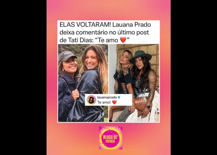 #lauanaprado deixou um comentário no último post de #tatidias . #fofocas #fofoca