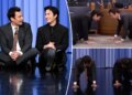 A estrela de 'Heated Rivalry' Hudson Williams ensina alongamentos de hóquei a Jimmy Fallon
