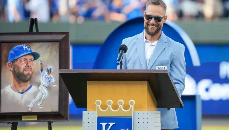 A lenda do Royals, Alex Gordon, votou para o Hall da Fama do Beisebol