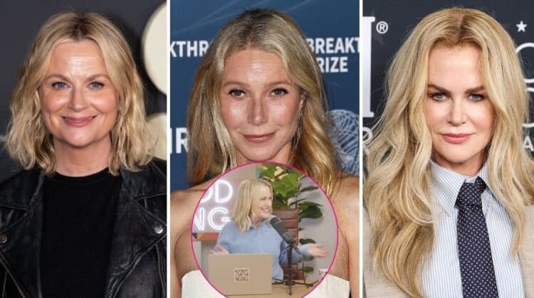 Amy Poehler confunde hilariamente Gwyneth Paltrow com Nicole Kidman durante um bate-papo de podcast