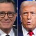 'Bom Deus!': Stephen Colbert surpreso com a última frase de cair o queixo de Trump