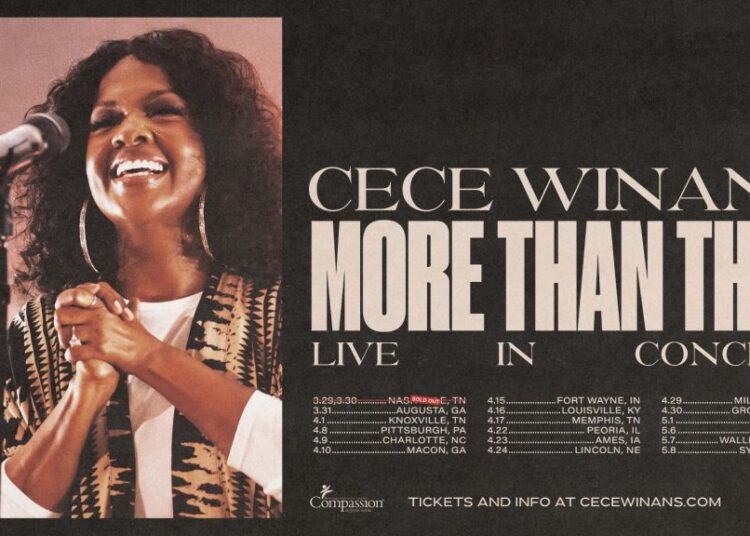 CeCe Winans anuncia turnê “More Than This” em 2026