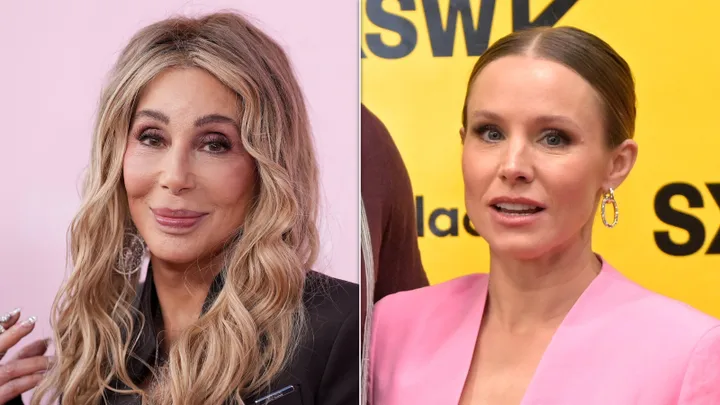 Cher diz que Kristen Bell é a 'melhor metade' - direito ao rosto do marido Dax Shepard