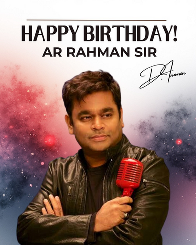 Chithra deseja aniversário a AR Rahman e incentiva-o a “continuar roubando corações” com sua música
