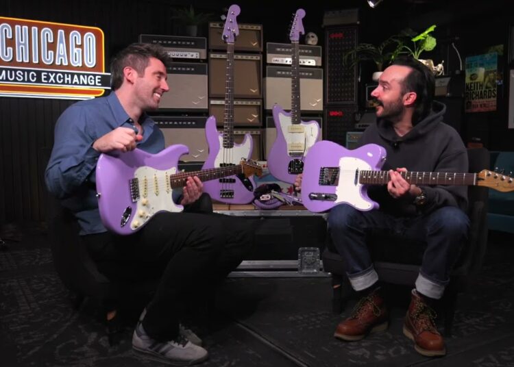 Conheça a coleção Andertons x CME x Fender Lavender Haze