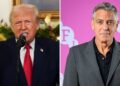 Donald Trump critica George Clooney depois que ator detalha amizade anterior