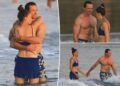 Hugh Jackman e sua namorada de biquíni Sutton Foster fazem as malas no PDA na Costa Rica