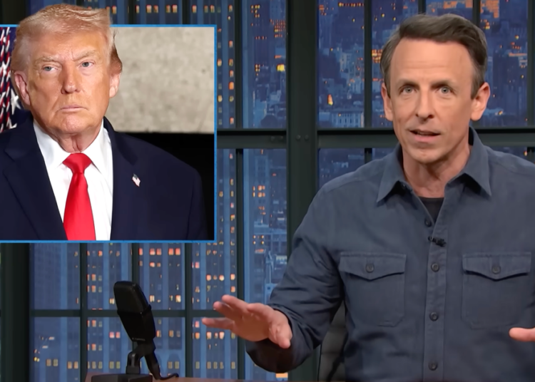 'Indefensável': Seth Meyers desmascara a hipocrisia mundial de Trump após tiroteio no ICE