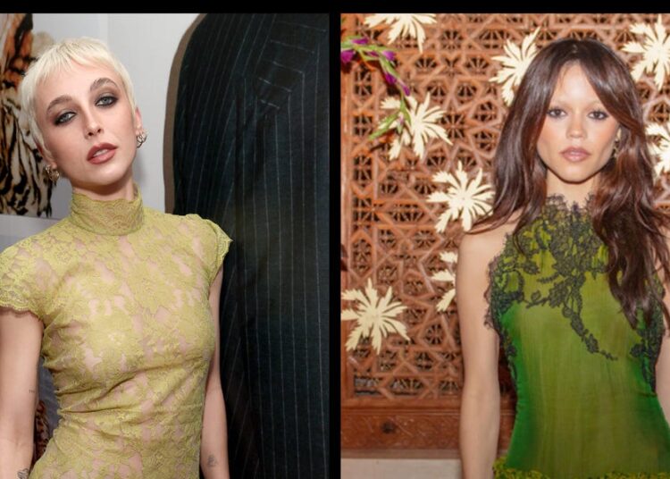 Jenna Ortega e Emma Chamberlain adotam a tendência das fadas verdes
