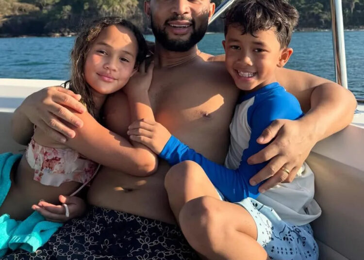 'Lindo fim de semana com meus tudo'