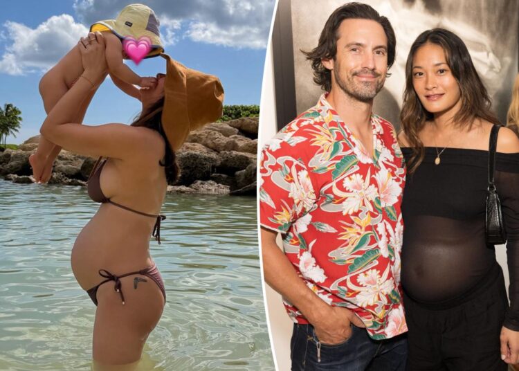 Milo Ventimiglia e sua esposa Jarah Mariano esperam o bebê nº 2
