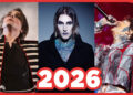 Novas músicas de rock, álbuns e festivais chegando em 2026