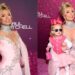 Paris Hilton fica rosa com vestido Tony Ward para estreia de 'Ícone Infinito'