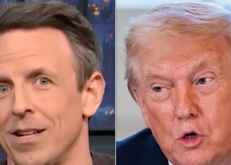 Seth Meyers transforma Trump em um 'lunático' total no devastador supercut NSFW