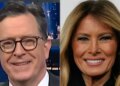 Stephen Colbert trolls Melania Trump com uma verificação de fatos épica