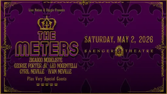 The Meters se reunirá em Nova Orleans, no Saenger Theatre de Los Angeles, durante o Jazz Fest 2026