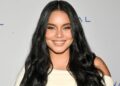 Vanessa Hudgens combinou olho de gato e bolinhas para uma manicure hiper-moderna