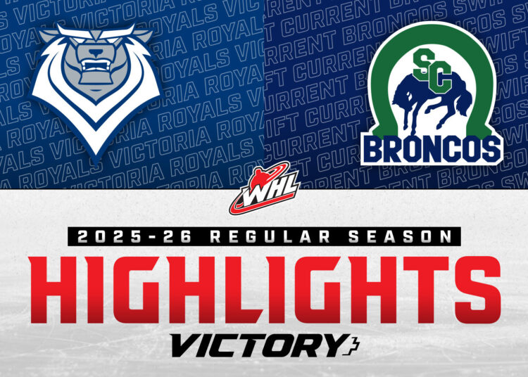 Victoria Royals no Swift Current Broncos 24/01 | Destaques da WHL 2025-26