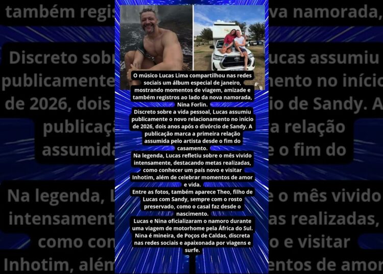 DISCRETO, LUCAS LIMA ABRE ÁLBUM DE VIAGEM COM A NOVA NAMORADA