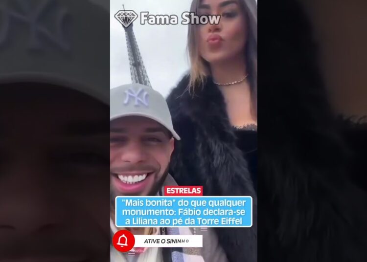 Fábio declara-se a Liliana ao pé da Torre Eiffel | Fama Show
