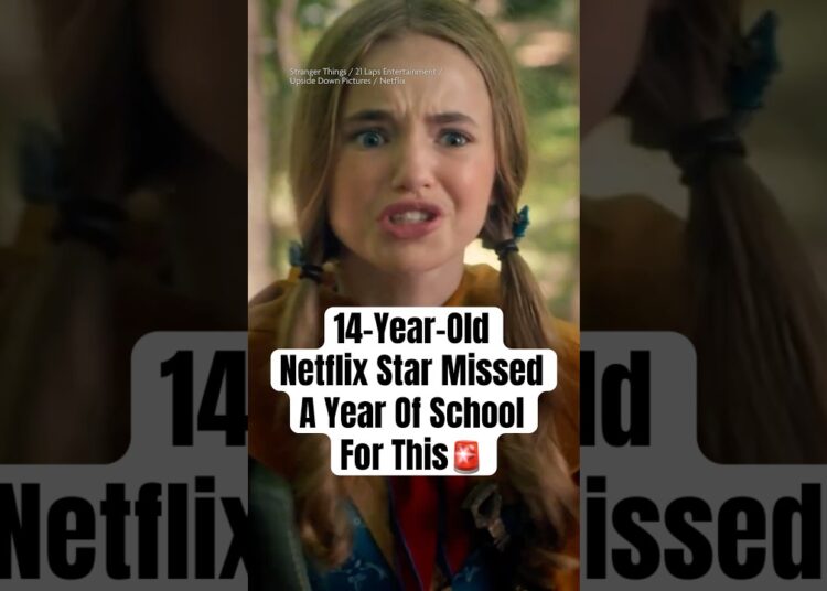 14-Year-Old Netflix Star Missed A Year Of School For This #shorts #StrangerThings #netflix