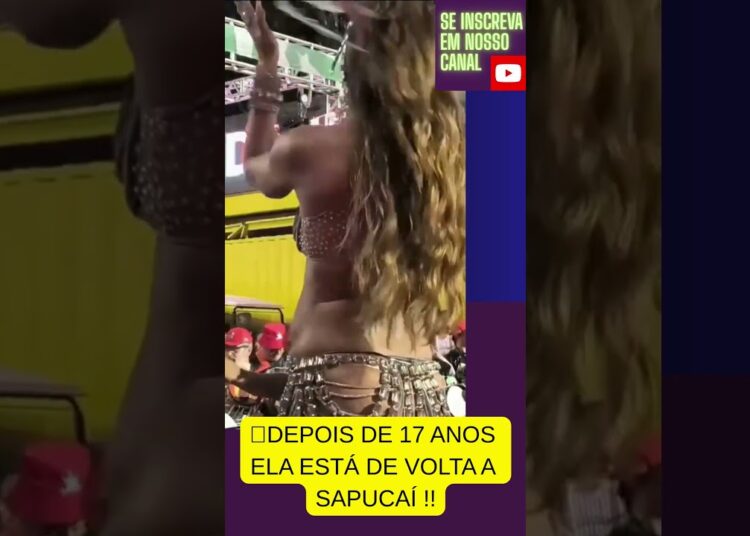 SURPREENDENTE ! DEPOIS DE 17 ANOS MUSA ESTÁ DE VOLTA A SAPUCAÍ E FÃS VÃO A LOUCURA !#shorts #globo