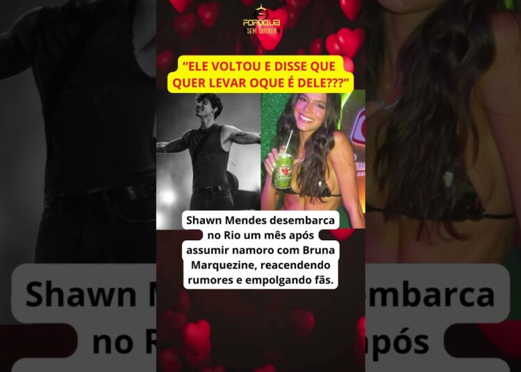Shawn Mendes desembarca no Rio de Janeiro após assumir namoro com Bruna Marquezine, vim buscar ela