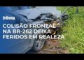 Colisão frontal na BR-262 deixa feridos em Realeza