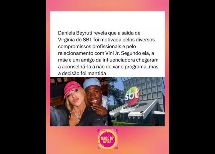 Daniela Beyruti, presidente do #sbt, falou sobre a saída de #virginia do programa. #fofocas #fofoca