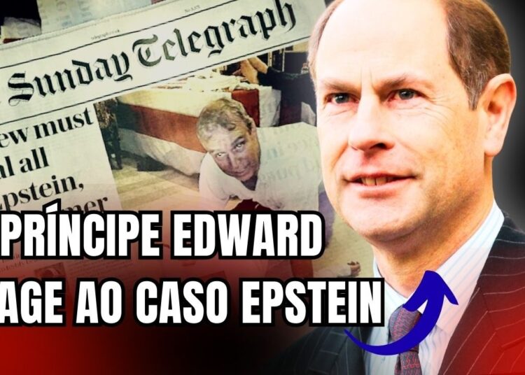 Príncipe Edward é o primeiro da realeza a falar sobre o caso Epstein.