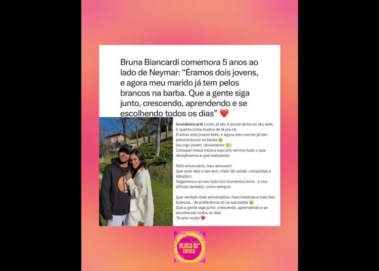 #brunabiancardi comemora 5 anos ao lado de #neymar . #fofoca #fofocas