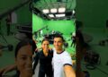 christiano ronaldo selfie with hollywood stars concept
