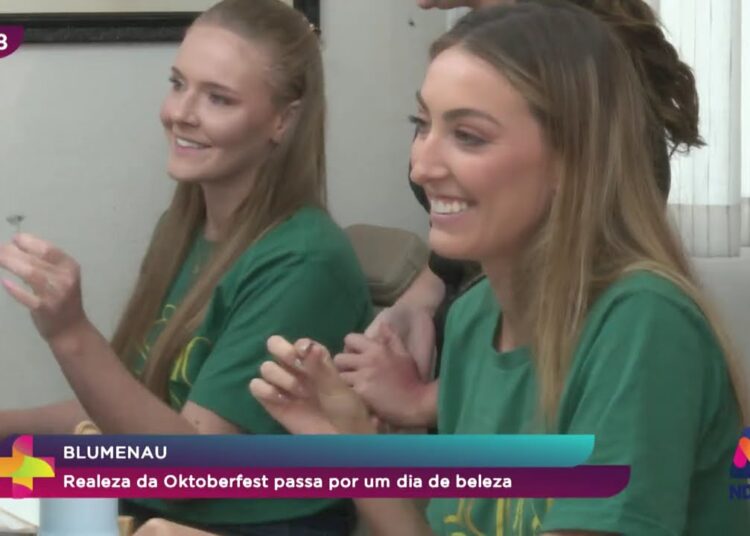 Realeza da Oktoberfest passa por um dia de beleza