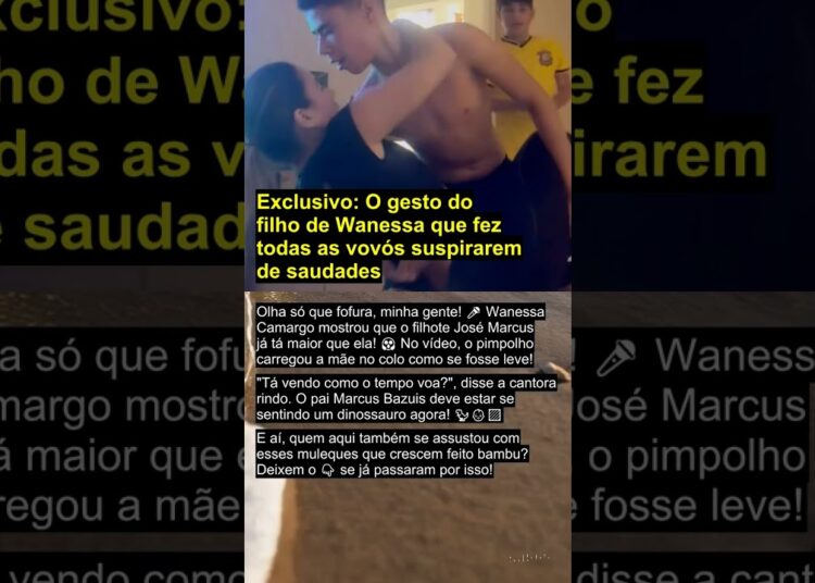 Exclusivo: O gesto do filho de Wanessa que fez todas as vovós suspirarem de saudades