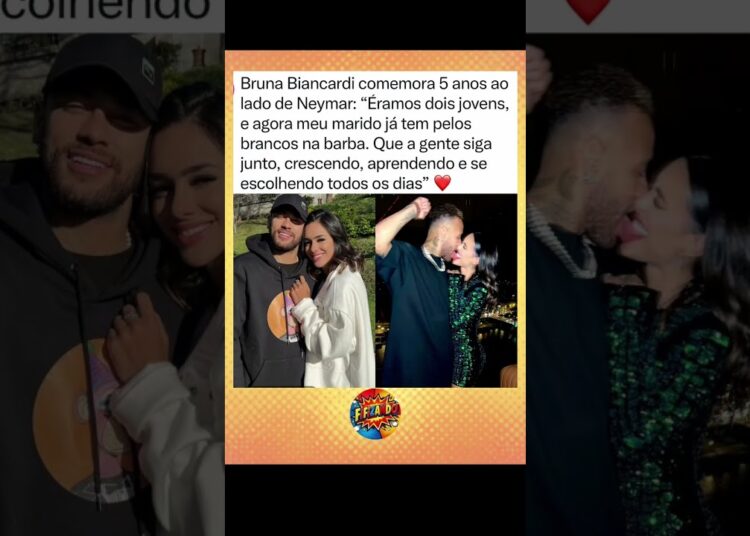 Neymar e Bruna Biancardi comemoram 5 anos juntos #fofocas #fofoca #neymar #brunabiancardi