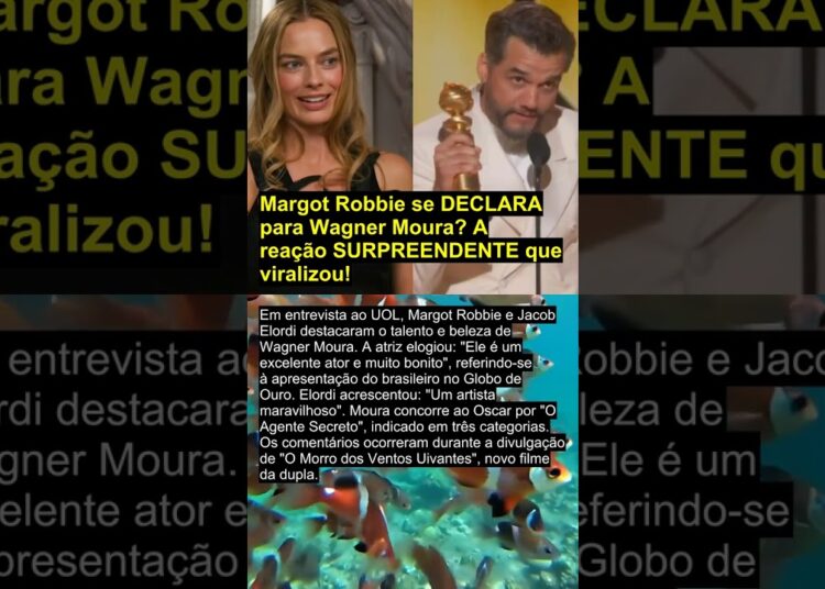 Margot Robbie se DECLARA para Wagner Moura? A reação SURPREENDENTE que viralizou!