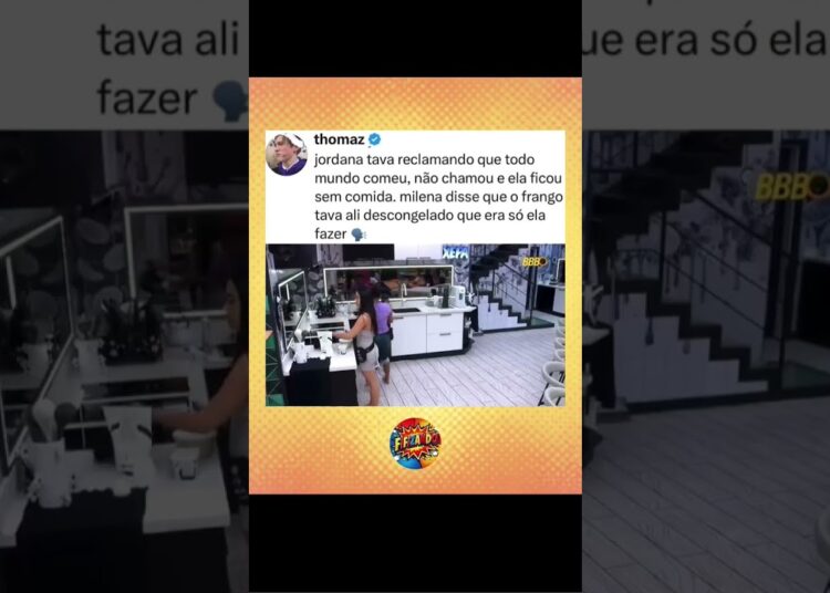 Milena dando a solução para Jordana no #bbb #fofoca #fofocas