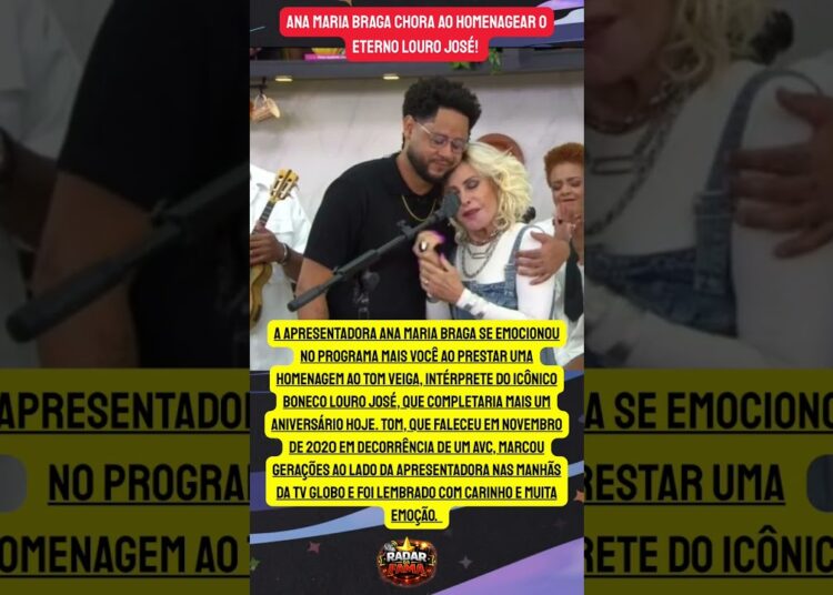 A EMOÇÃO TOMOU CONTA! ANA MARIA BRAGA HOMENAGEIA O ETERNO LOURO JOSÉ E COMOVE O BRASIL 💔🦜