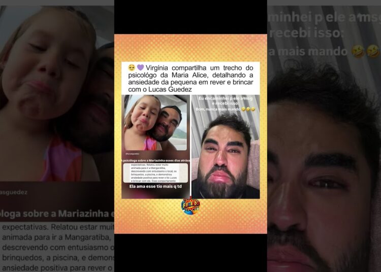 Virginia compartilha sobre Maria Alice e Lucas Guedez #virginia #lucasguedez #fofocas #fofoca