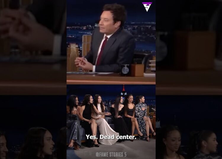#katseye girls shared the best Grammy 2026 moments with #badbunny , Miley Cyrus, Rosé. #jimmyfallon
