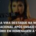Virginia vira destaque na mídia internacional após ensaio com acessório em homenagem a Vini Jr.