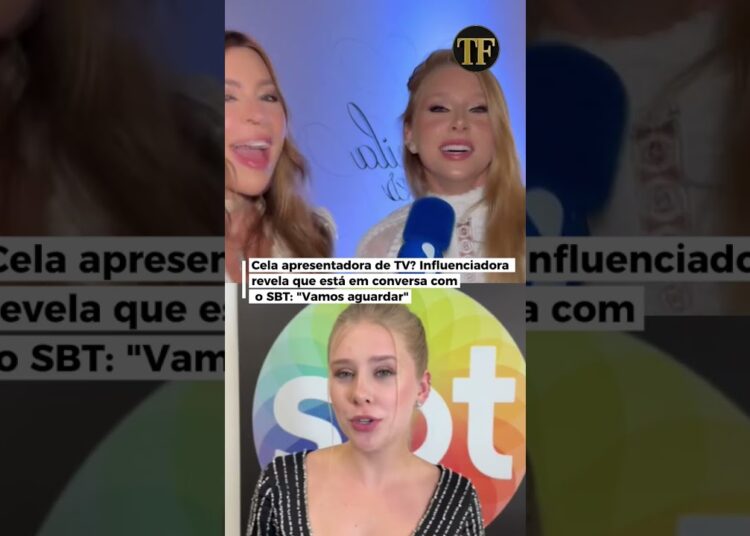 Cela apresentadora de TV? Influenciadora revela que está em conversa com o SBT: “Vamos aguardar”