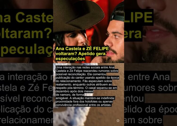 Ana Castela e ZÉ FELIPE voltaram? Apelido gera especulações #anacastela #zefelipe
